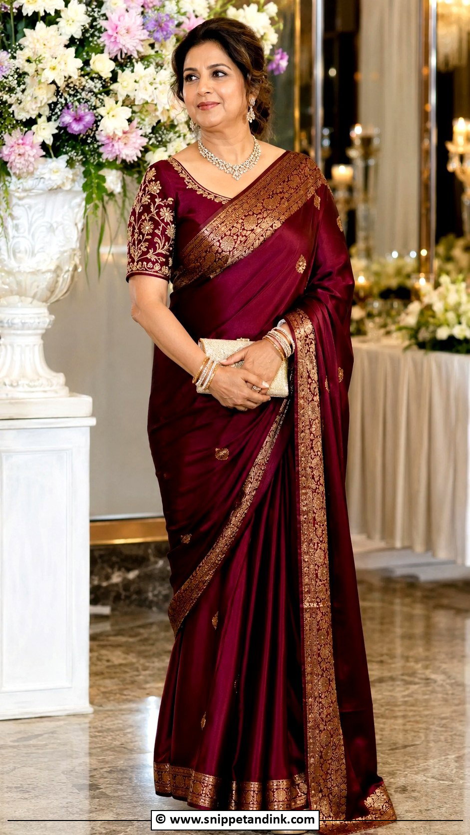 Mother Of The Bride Saree Outfit - Snippet and Ink - 30 Indian Wedding Outfit Ideas