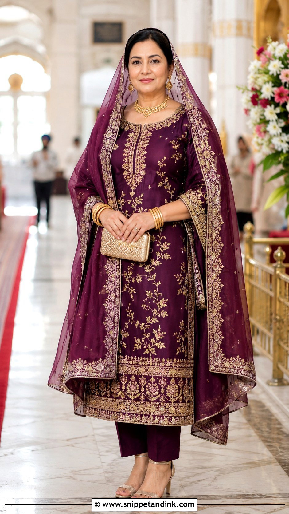 Mother Of The Bride Suit For Sikh Wedding - Snippet and Ink - 25 Sikh Wedding Dress Ideas
