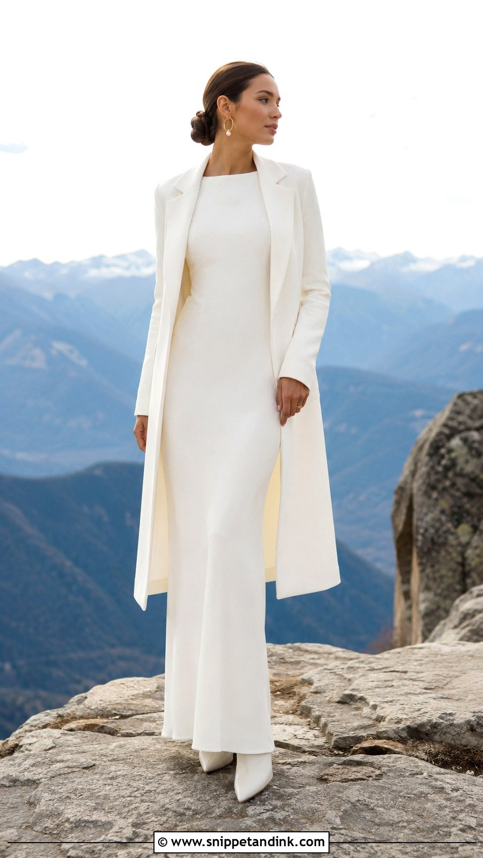 Mountain Elopement Crepe Dress - Snippet and Ink - 25 Mountain Elopement Dress Ideas