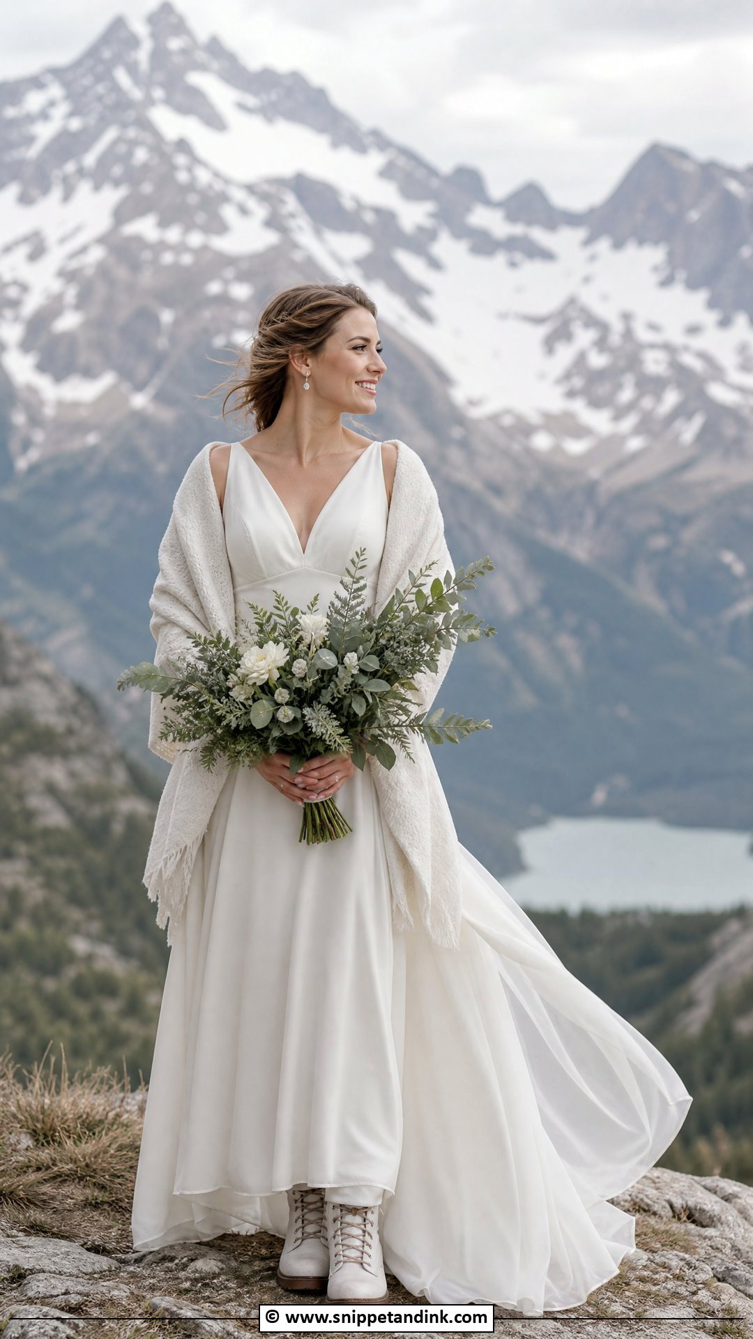 Mountain Elopement Dress - Snippet and Ink - 35 Elopement Dress Ideas