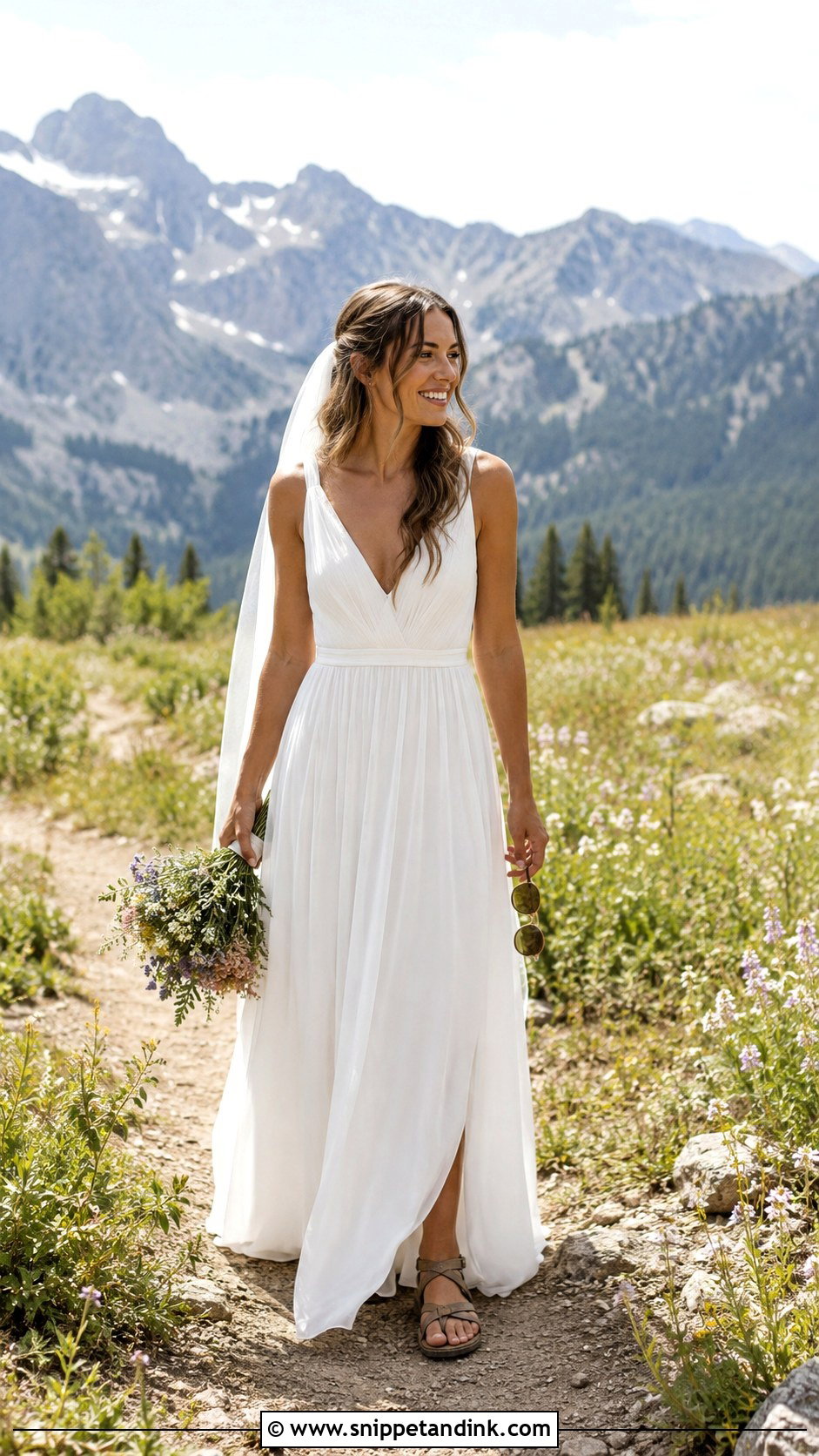 Mountain Elopement Summer Dress - Snippet and Ink - 25 Mountain Elopement Dress Ideas