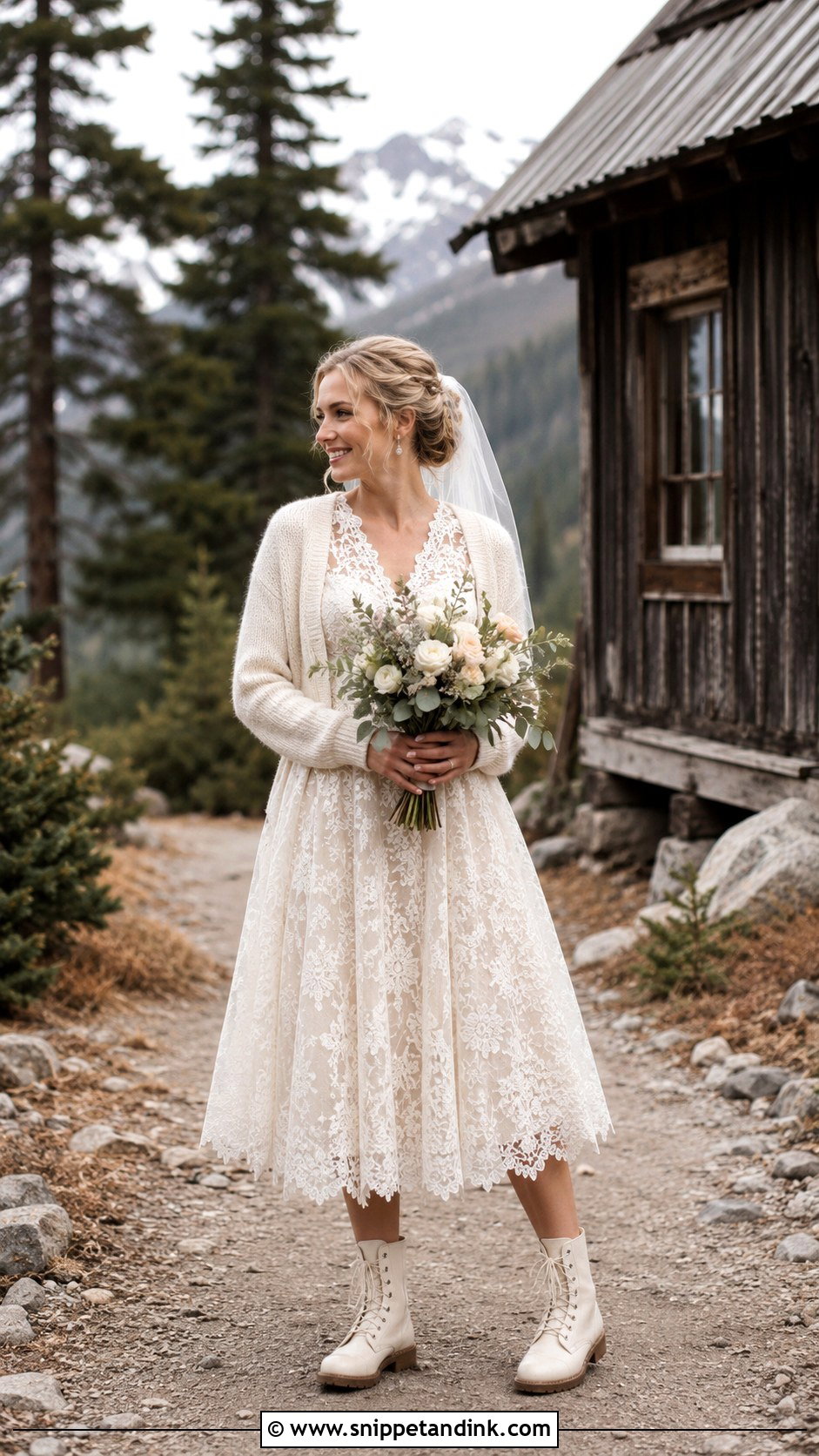 Mountain Elopement Tea Length Dress - Snippet and Ink - 25 Mountain Elopement Dress Ideas