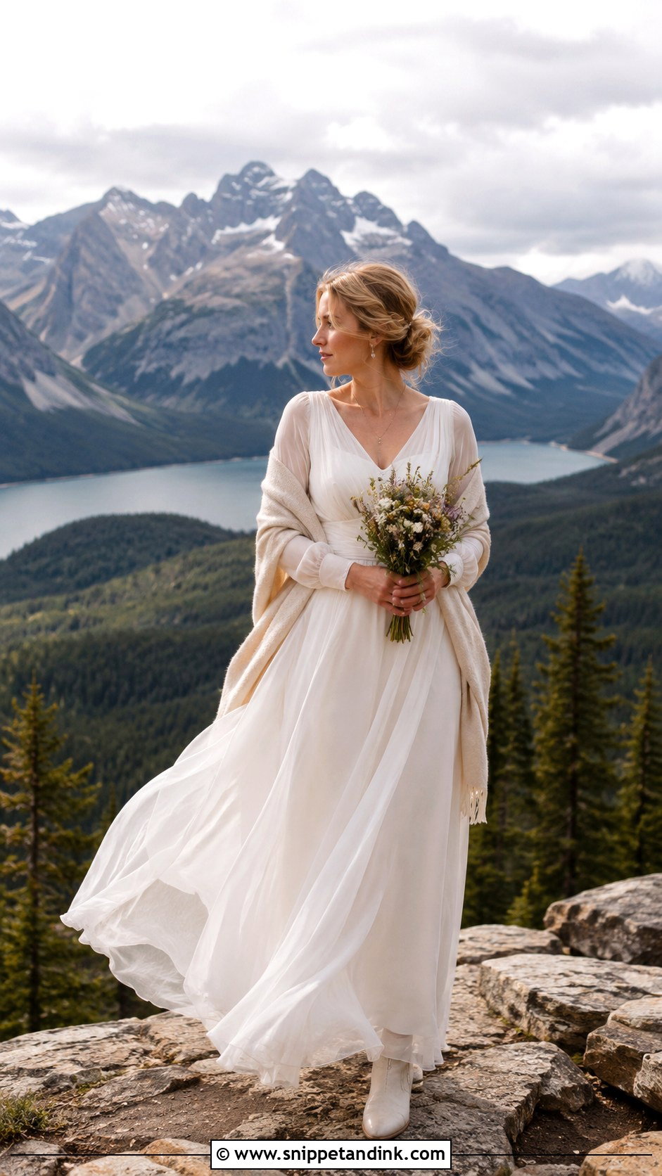 Mountain Elopement Wedding Dress - Snippet and Ink - 20 Elopment Wedding Dress Ideas