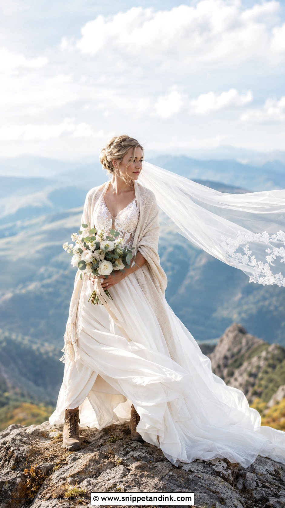 Mountain Trash The Dress Photoshoot - Snippet and Ink - 25 Trash the Dress Ideas