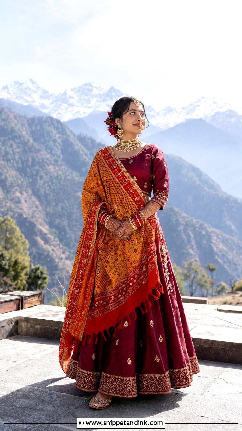 Mountain Wedding Kumauni Bride - Snippet and Ink - 20 Kumauni Bride Ideas