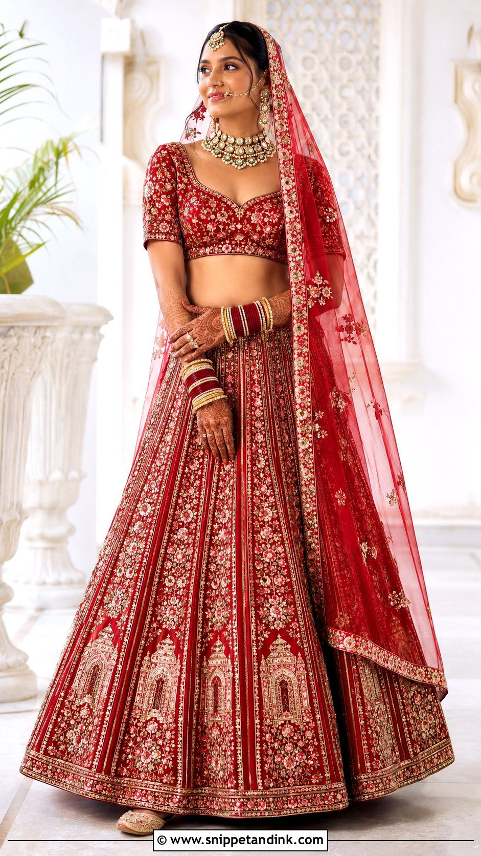 Multi Panel Bridal Lehenga - Snippet and Ink - 20 Lehanga Designs Bridal Collection