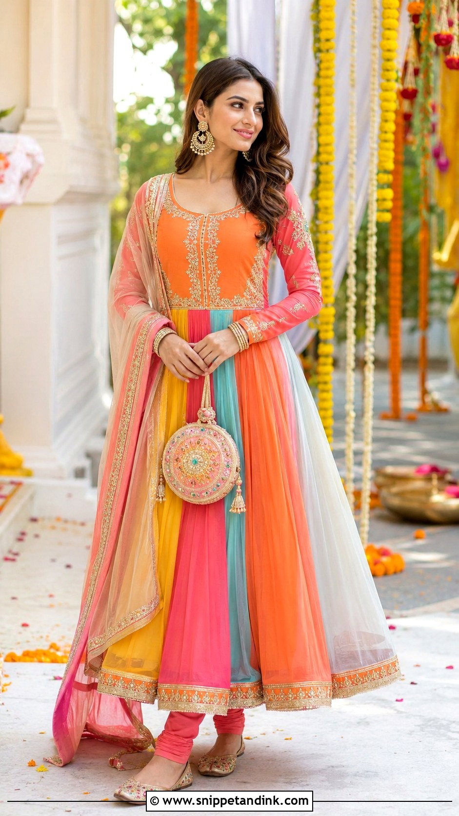 Multicolor Anarkali Carnival Outfit - Snippet and Ink - 20 Carnival Outfit Ideas Indian Wedding