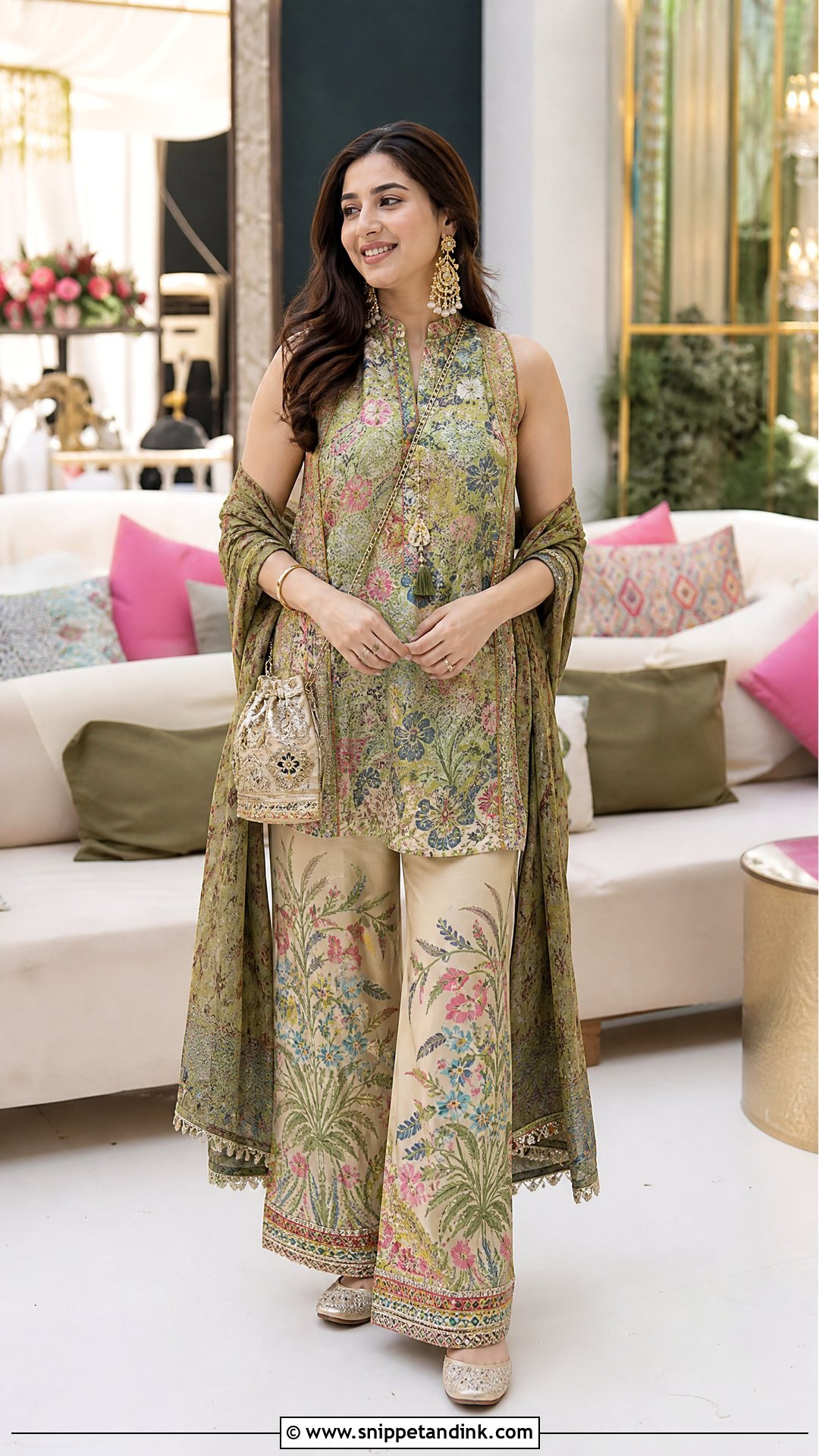 Multicolor Co Ord Mehandi Outfit - Snippet and Ink - 20 Mehandi Ceremony Outfit Ideas