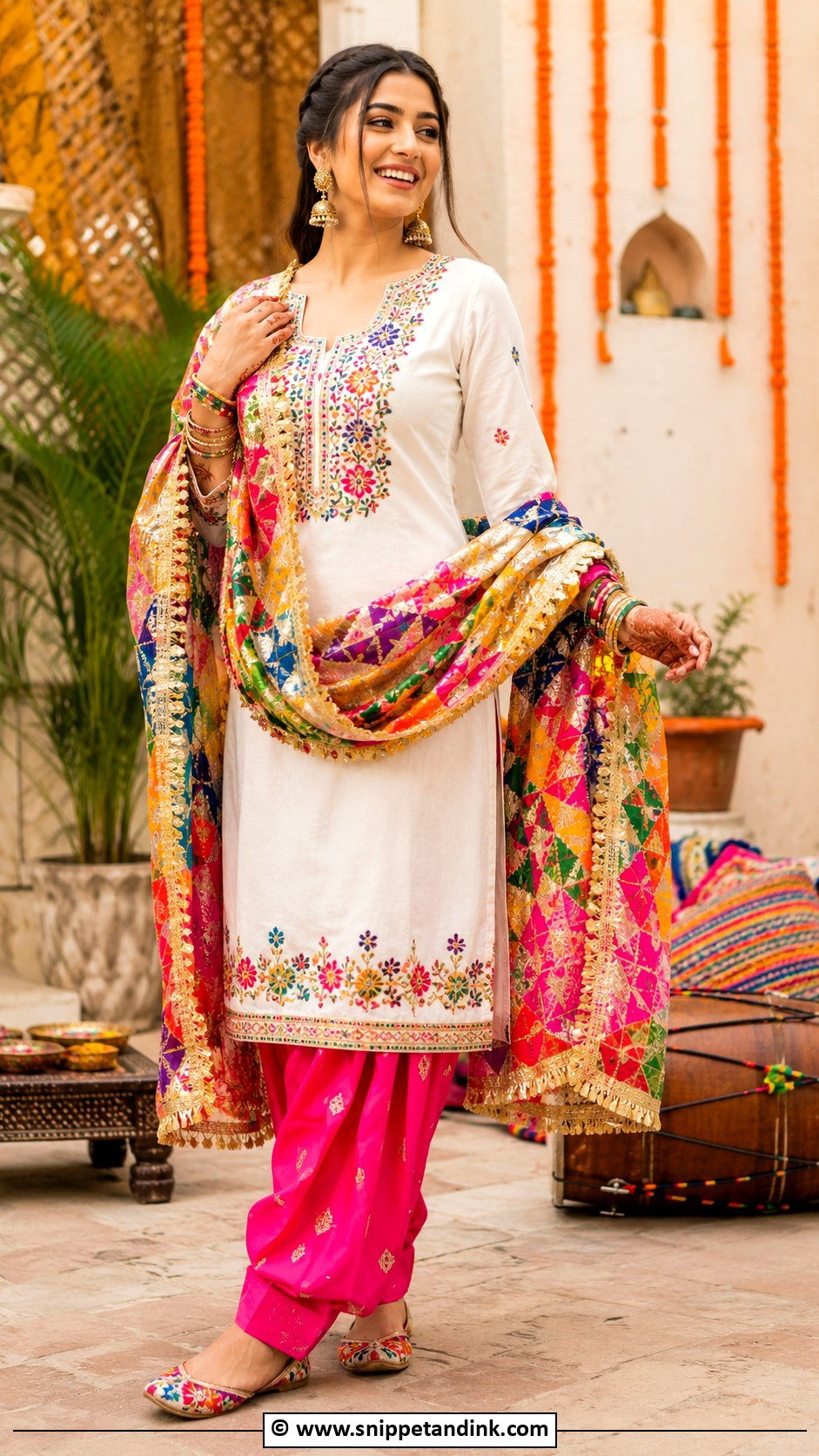 Multicolor Punjabi Suit For Jaggo - Snippet and Ink - 30 Jaggo Outfit Punjabi Suit Ideas