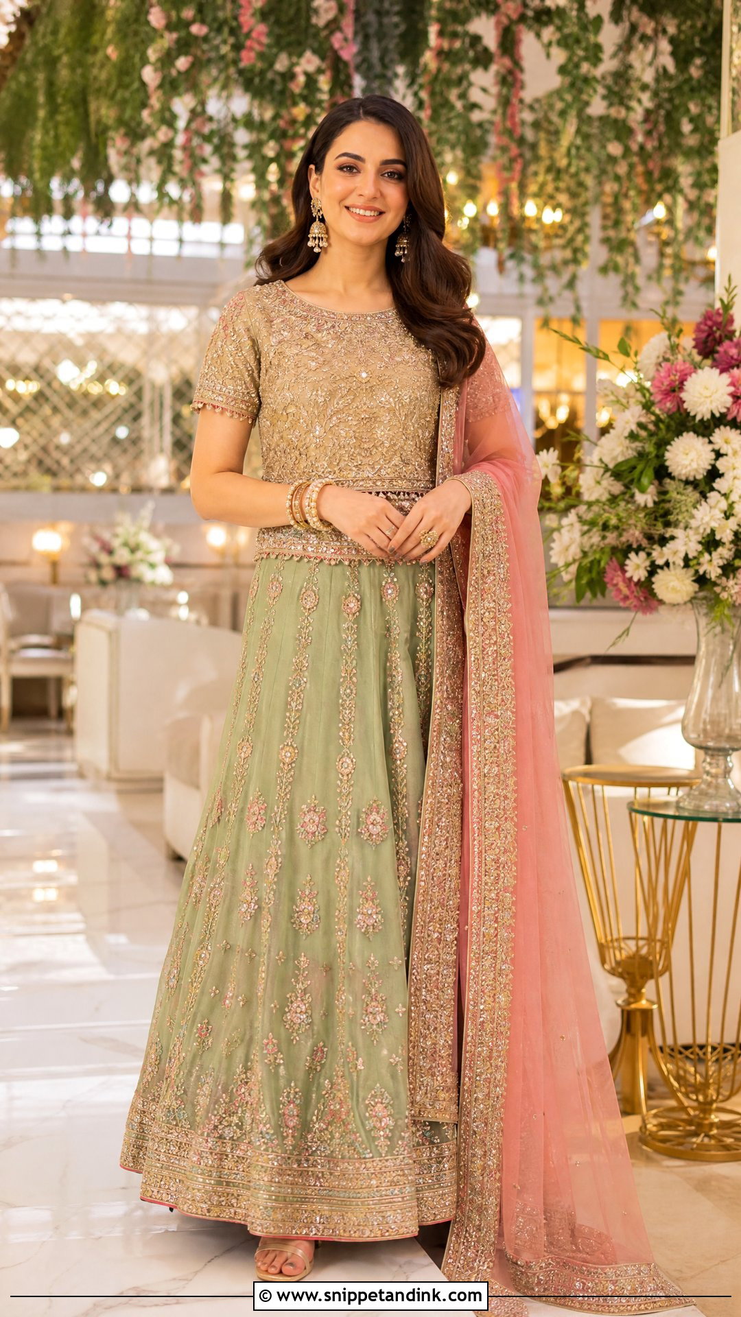 Mushq Embroidered Lehenga Suit - Snippet and Ink - 25 Pakistani Designer Suits for Wedding