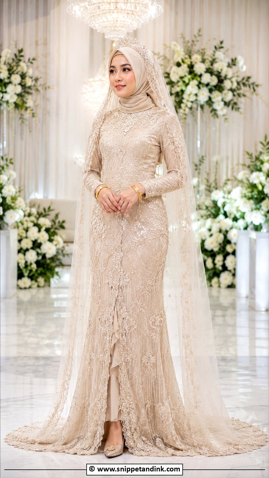 Muslim Asian Bridal Dress - Snippet and Ink - 30 Asian Bridal Dresses