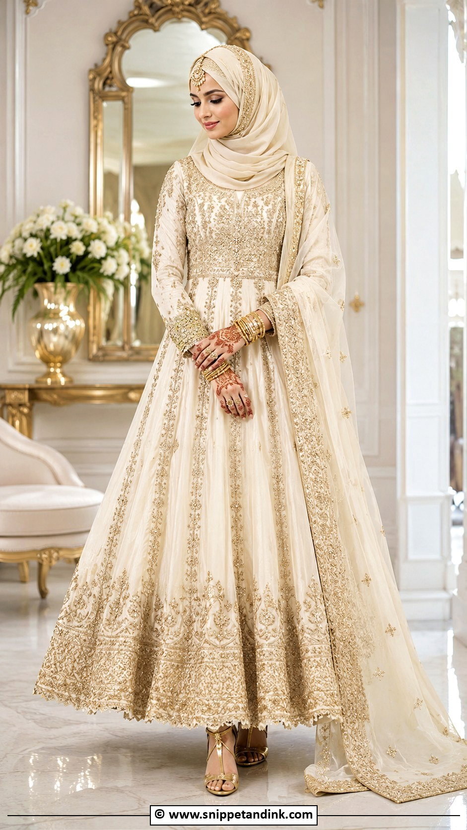 Muslim Bridal Anarkali Dress - Snippet and Ink - 30 Muslim Bridal Ideas