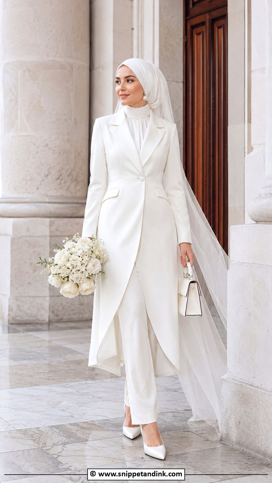 Muslim Bridal Blazer Dress - Snippet and Ink - 30 Muslim Bridal Ideas