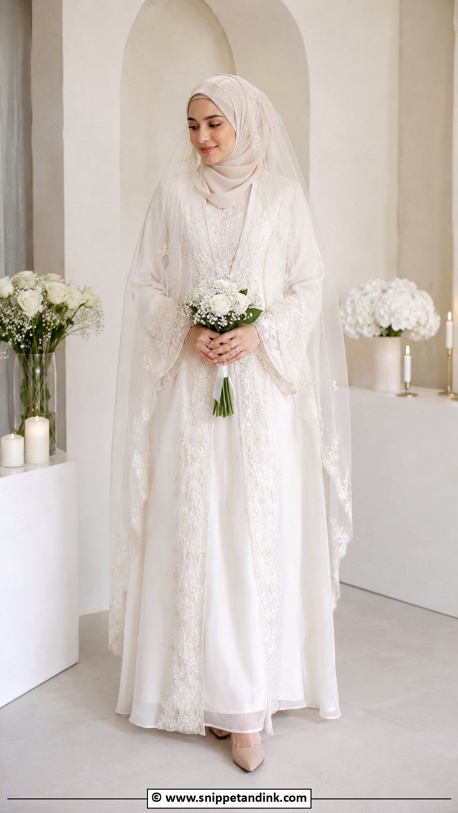 Muslim Bridal Nikah Outfit - Snippet and Ink - 30 Muslim Bridal Ideas