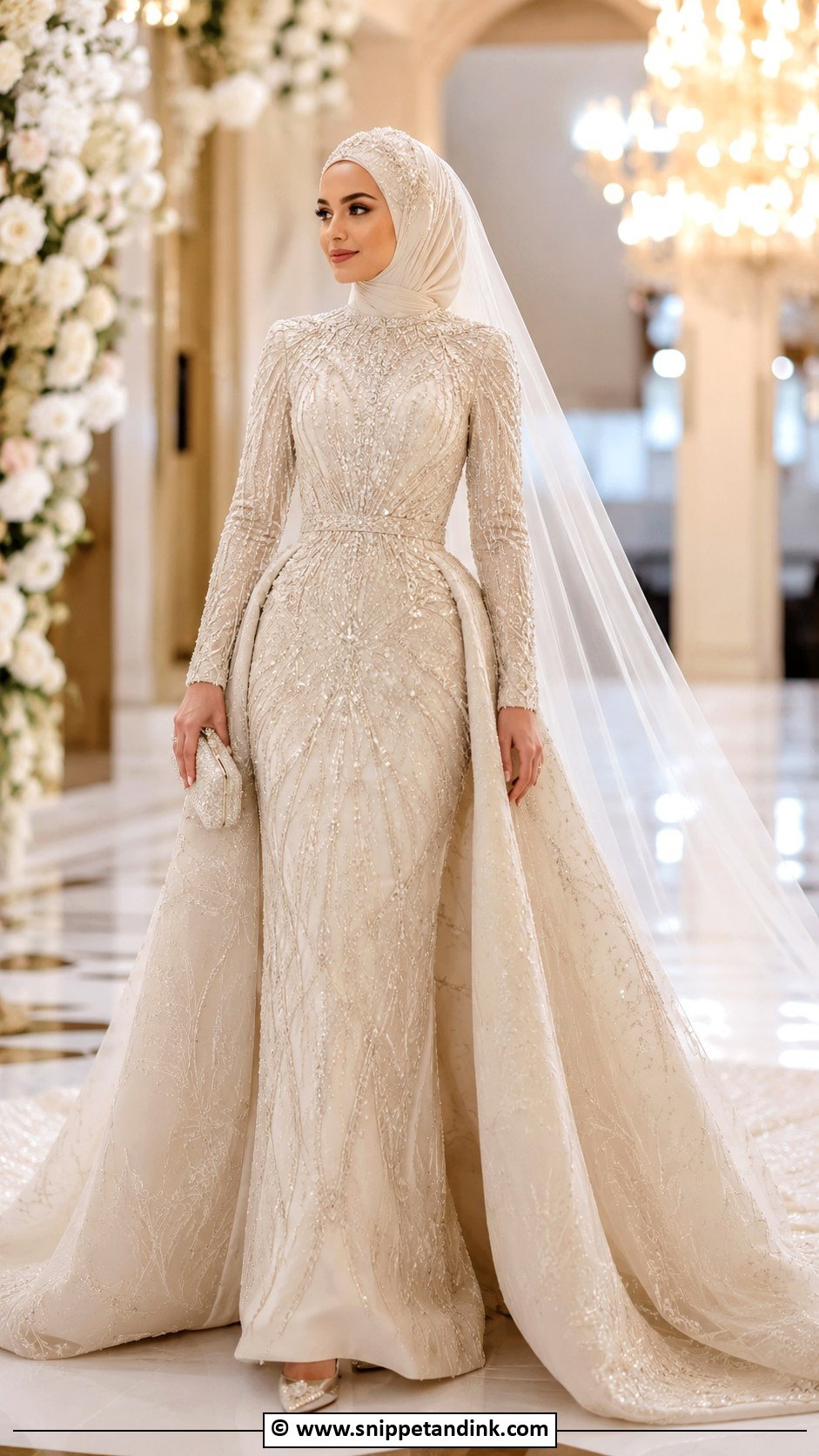 Muslim Bride Arab Wedding Dress - Snippet and Ink - 30 Muslim Brides Ideas
