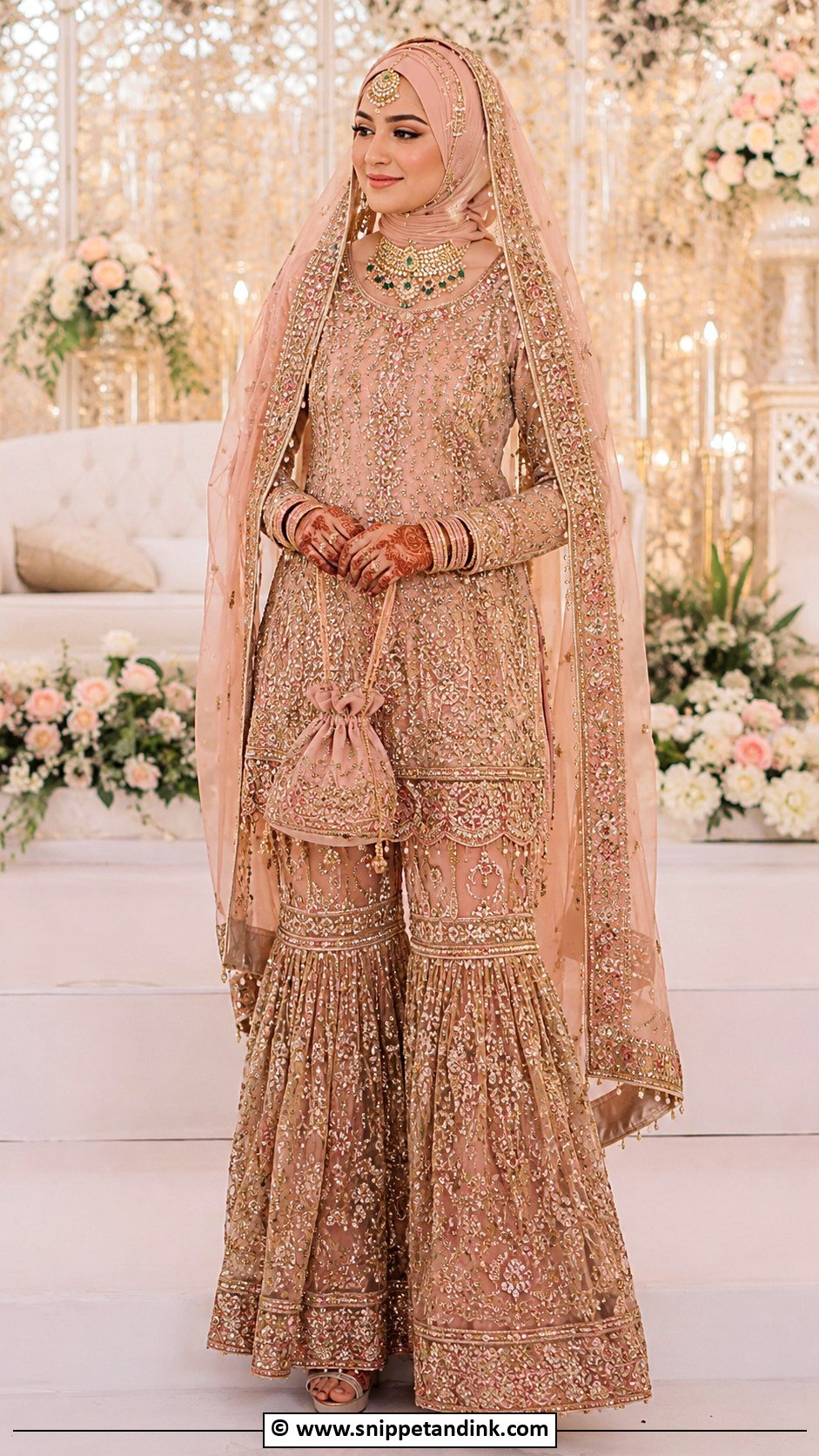 Muslim Bride Pakistani Bridal Dress - Snippet and Ink - 30 Muslim Brides Ideas