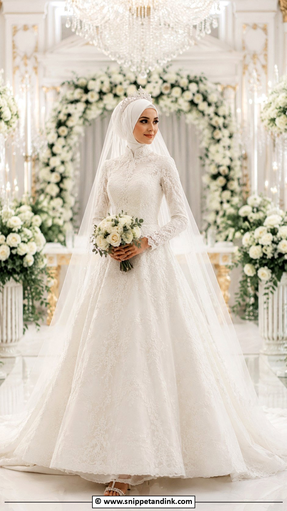 Muslim Bride Turkish Wedding Dress - Snippet and Ink - 30 Muslim Brides Ideas