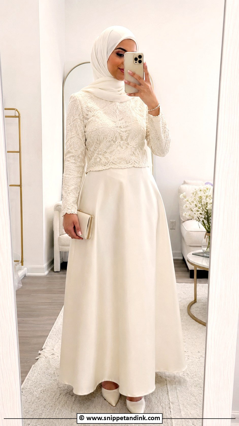 Muslim Bride Two Piece Skirt Set - Snippet and Ink - 30 Muslim Brides Ideas