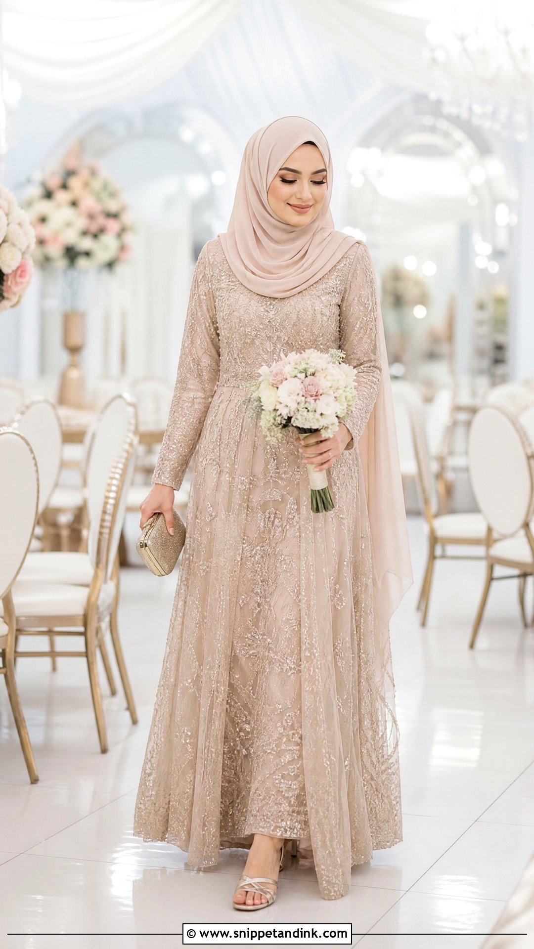 Muslim Walima Dress With Hijab - Snippet and Ink - 25 Muslim Wedding Dress Hijab Bride Ideas