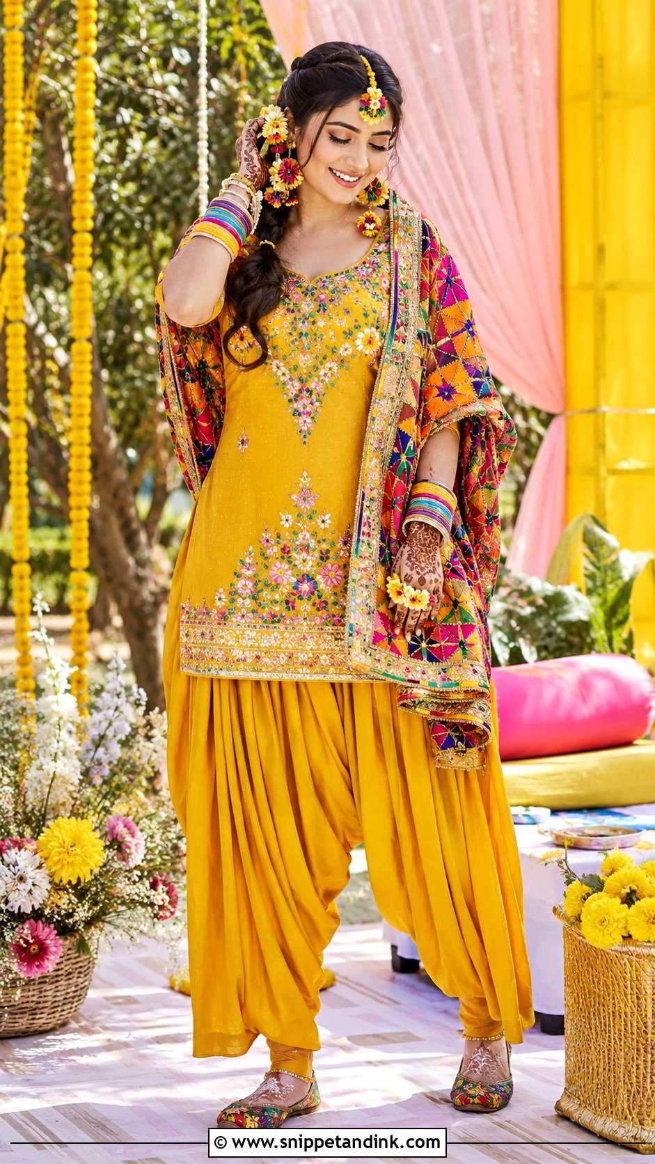 Mustard Bridal Punjabi Patiala Suit - Snippet and Ink - 20 Bridal Punjabi Suits Wedding Outfits