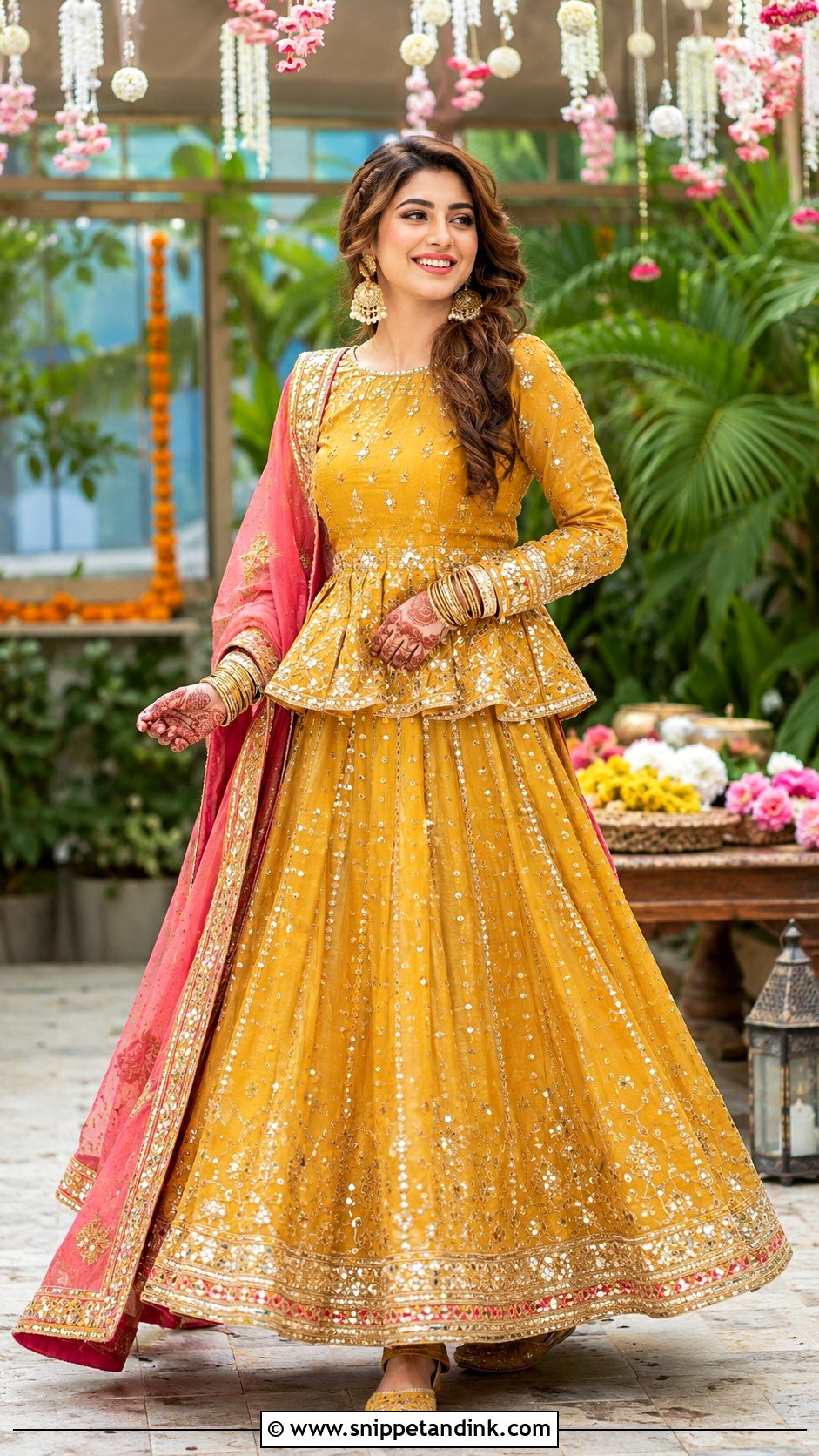 Mustard Mehndi Lehenga Pakistan - Snippet and Ink - 25 Bridal Dresses Pakistan
