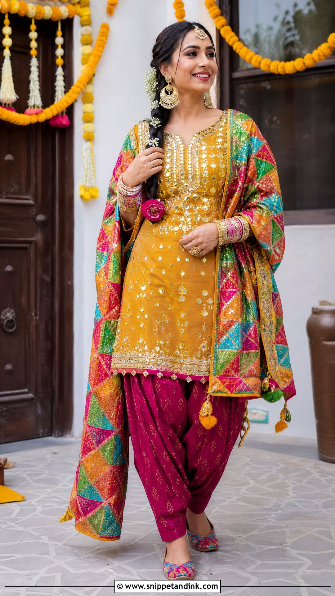Mustard Punjabi Wedding Suit - Snippet and Ink - 20 Punjabi Wedding Suit Women Ideas