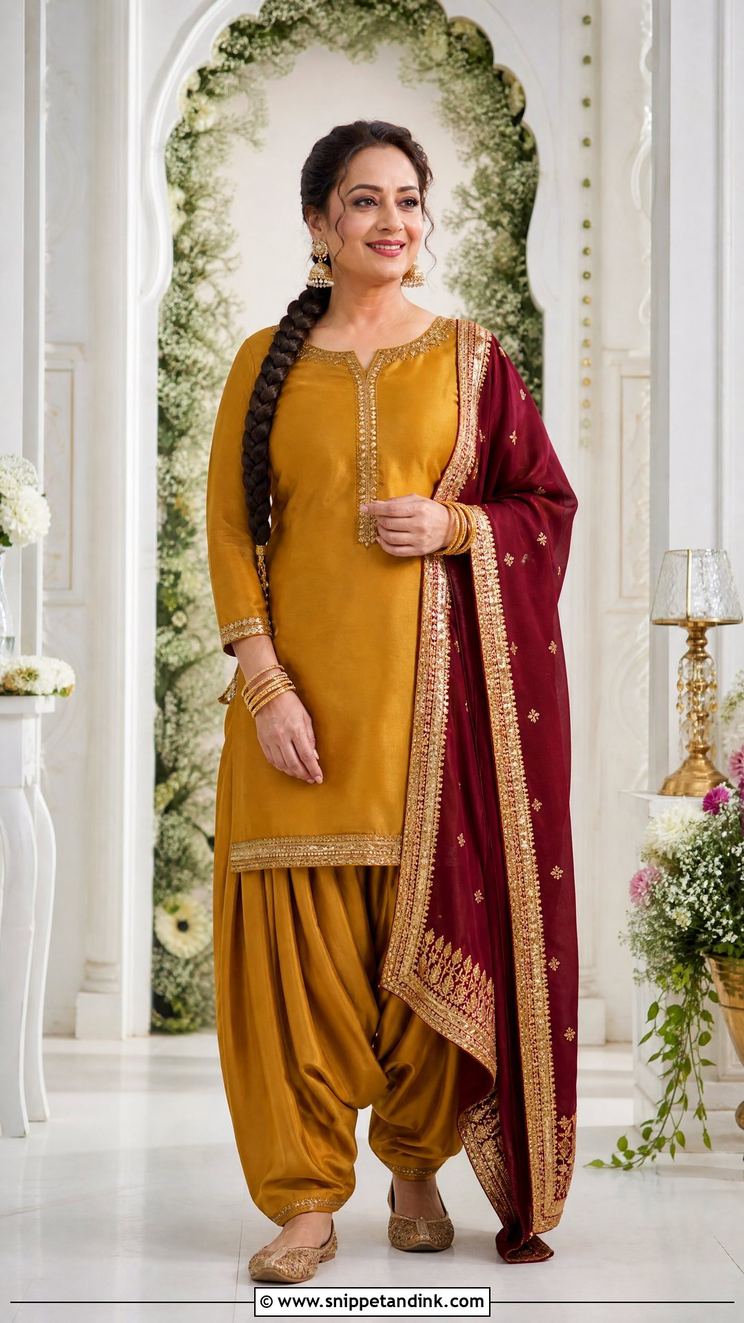 Mustard Salwar Suit For Jaago - Snippet and Ink - 25 Jaago Outfit Ideas