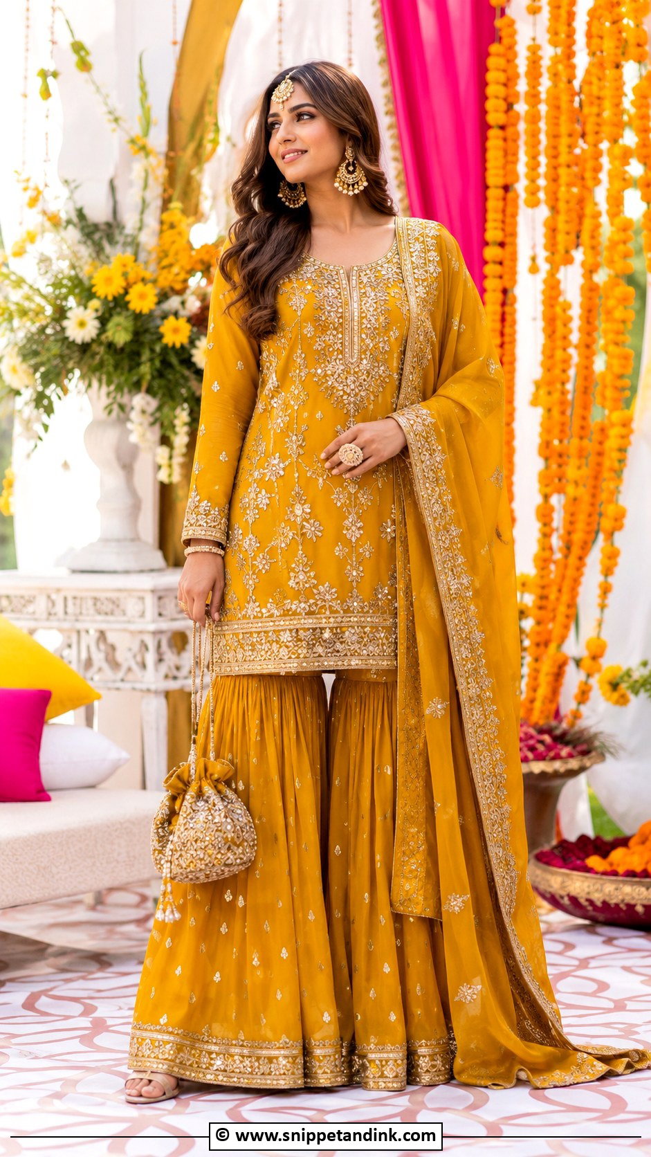 Mustard Sharara For Bride Sister - Snippet and Ink - 25 Barat Dresses for Bride Sister