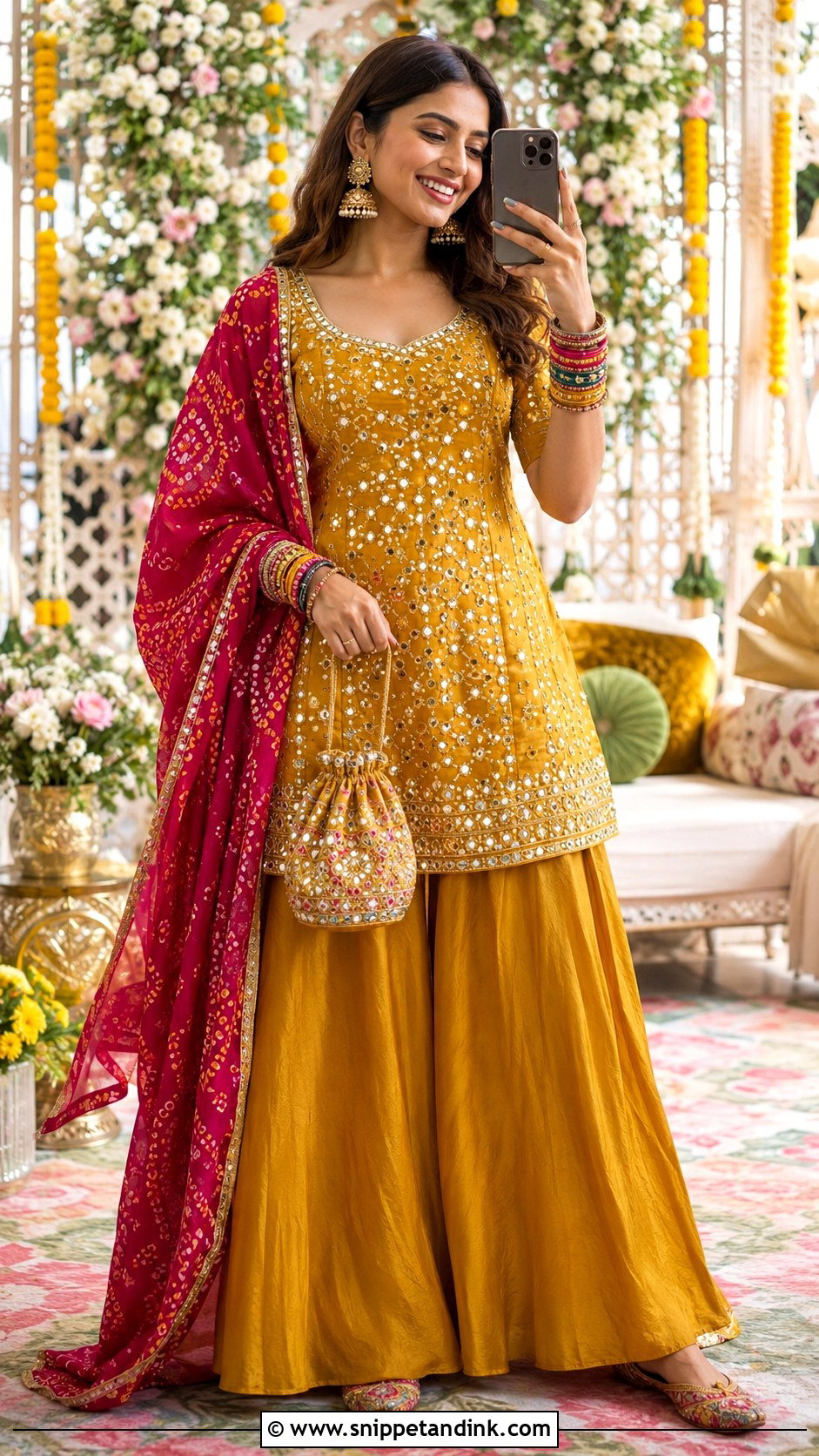 Mustard Yellow Heavy Plazo Suit for Wedding - Snippet and Ink - 20 Heavy Plazo Suits for Wedding