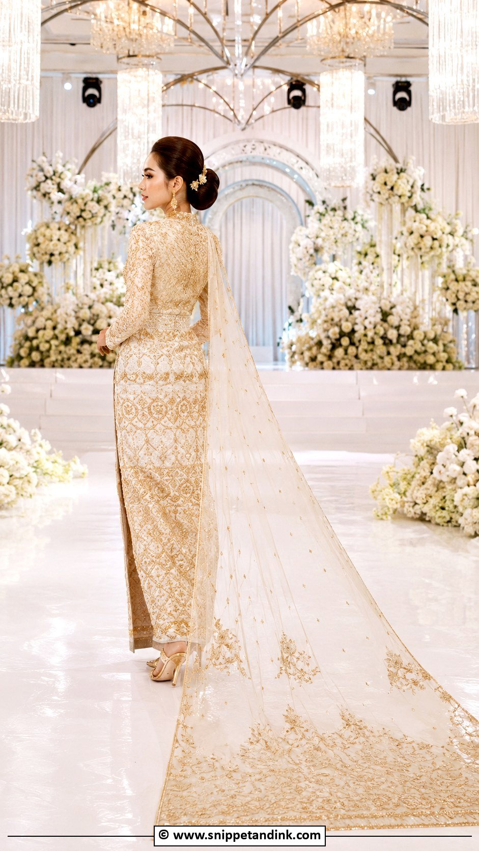 Myanmar Wedding Dress With Train - Snippet and Ink - 25 Myanmar Wedding Dress Ideas