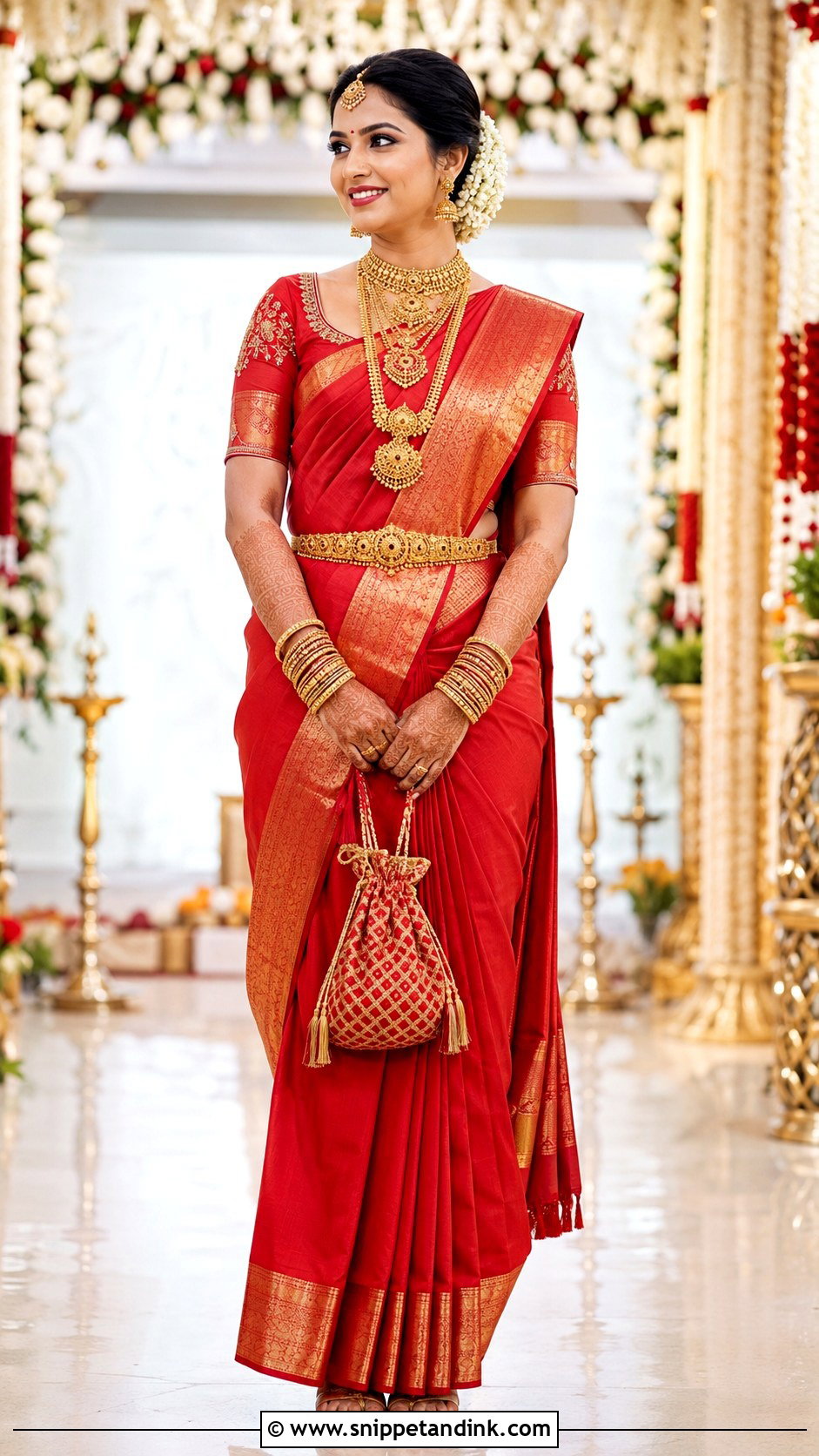 Mysore Silk Saree Karnataka Bride - Snippet and Ink - 25 Karnataka Bride Ideas