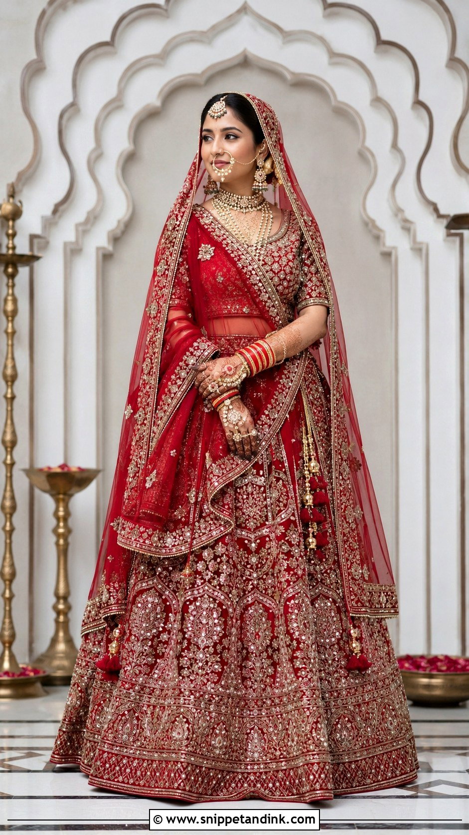 Nath Marwadi Bride Look - Snippet and Ink - 25 Marwadi Bride Ideas