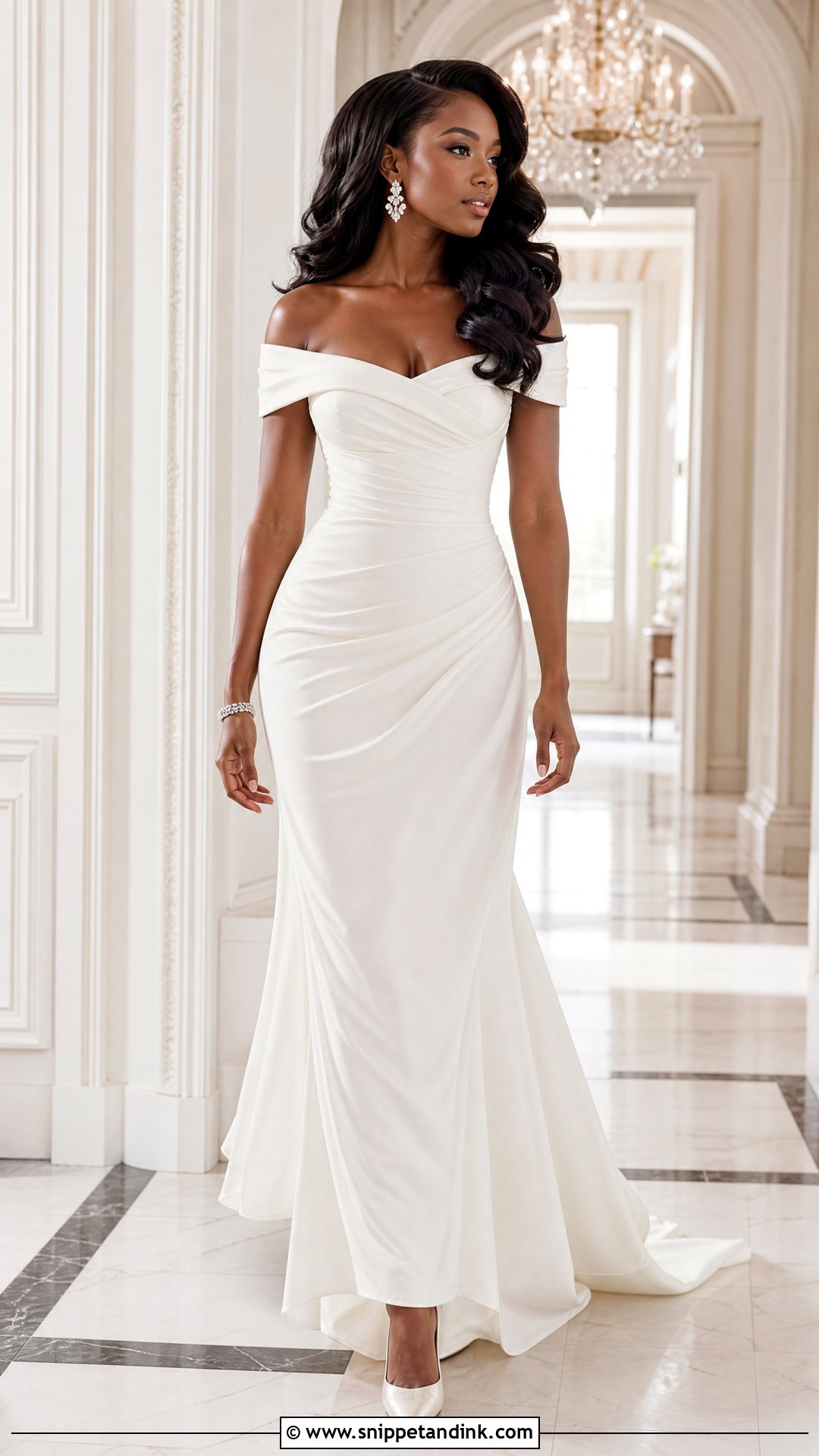 Natural Hair Old Hollywood Waves - Snippet and Ink - 20 Old Hollywood Waves Wedding Ideas