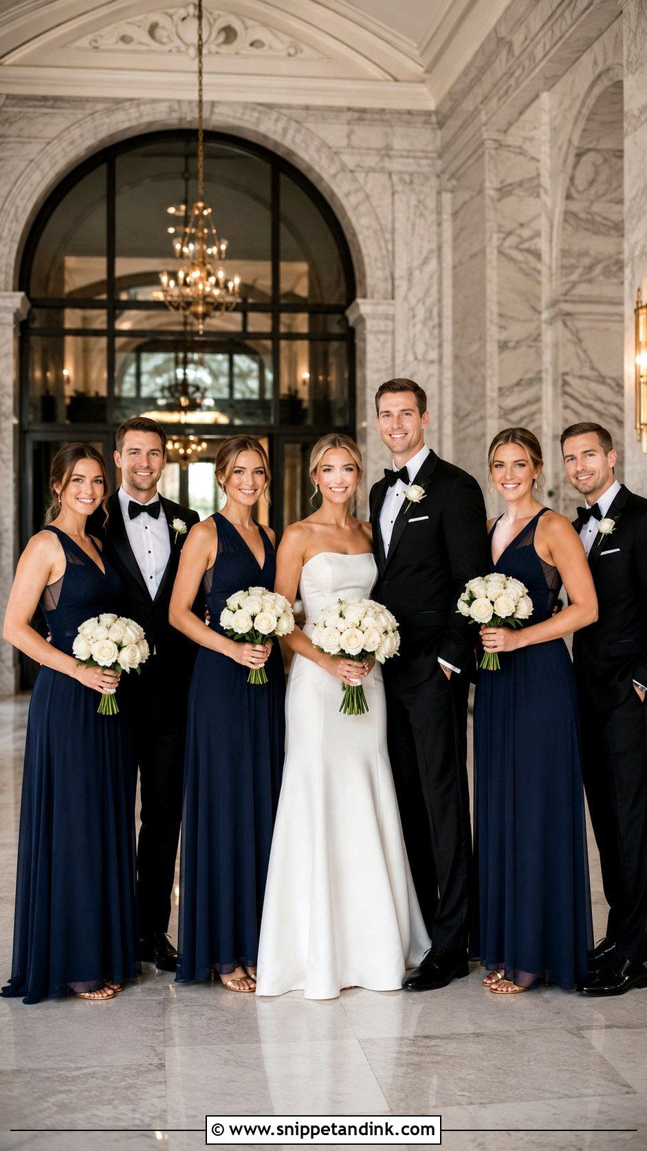 Navy And Gold Bridal Party - Snippet and Ink - 20 Navy Bridal Parties Ideas
