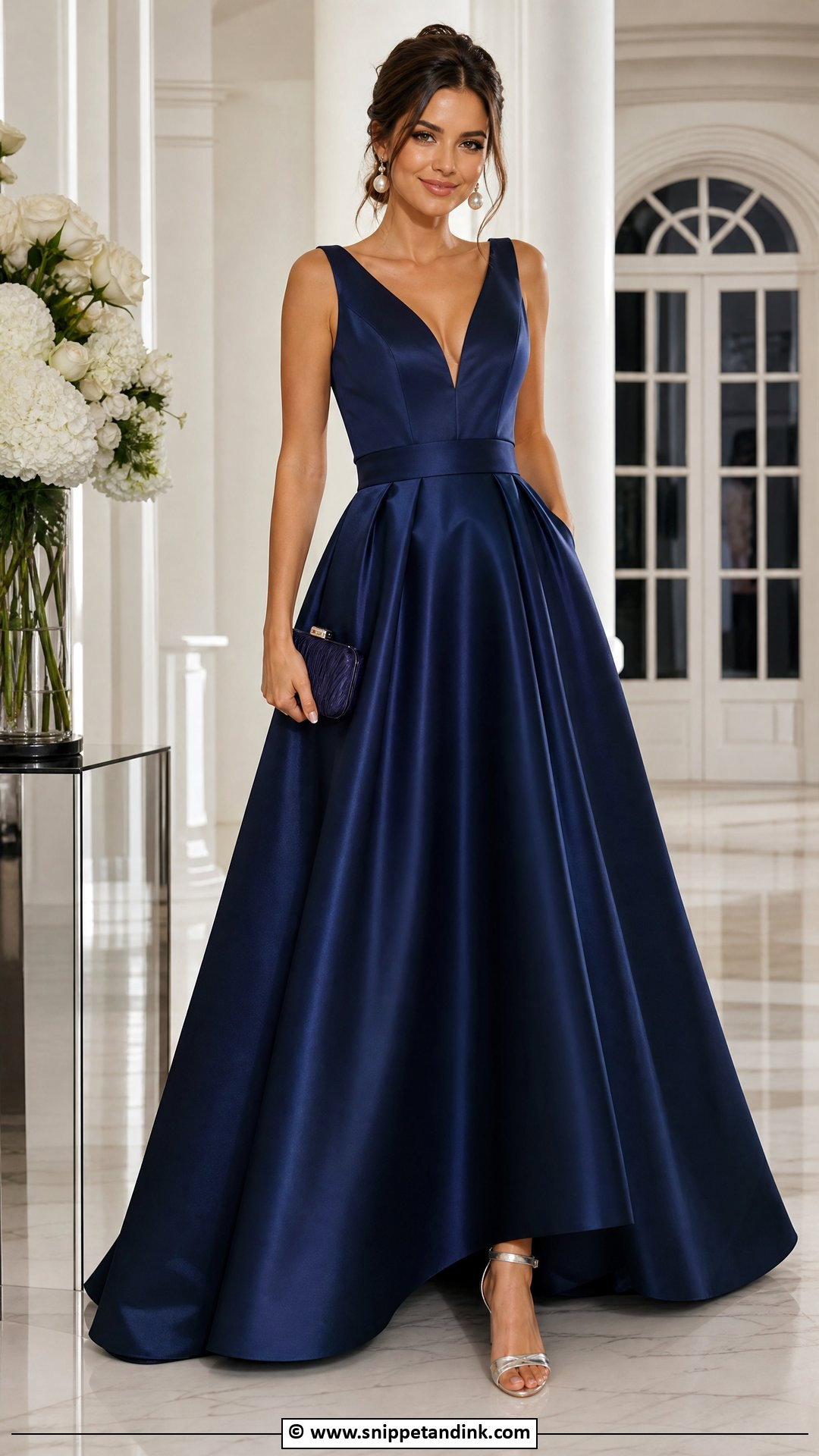 Navy Ball Gown - Snippet and Ink - 35 Ball Gown Ideas