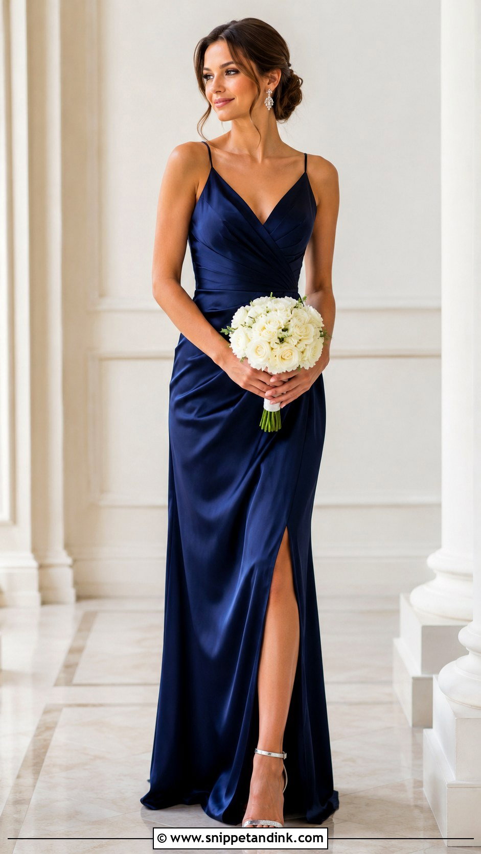 Navy Blue Bridal Party Dress - Snippet and Ink - 25 Bridal Party Dress Ideas