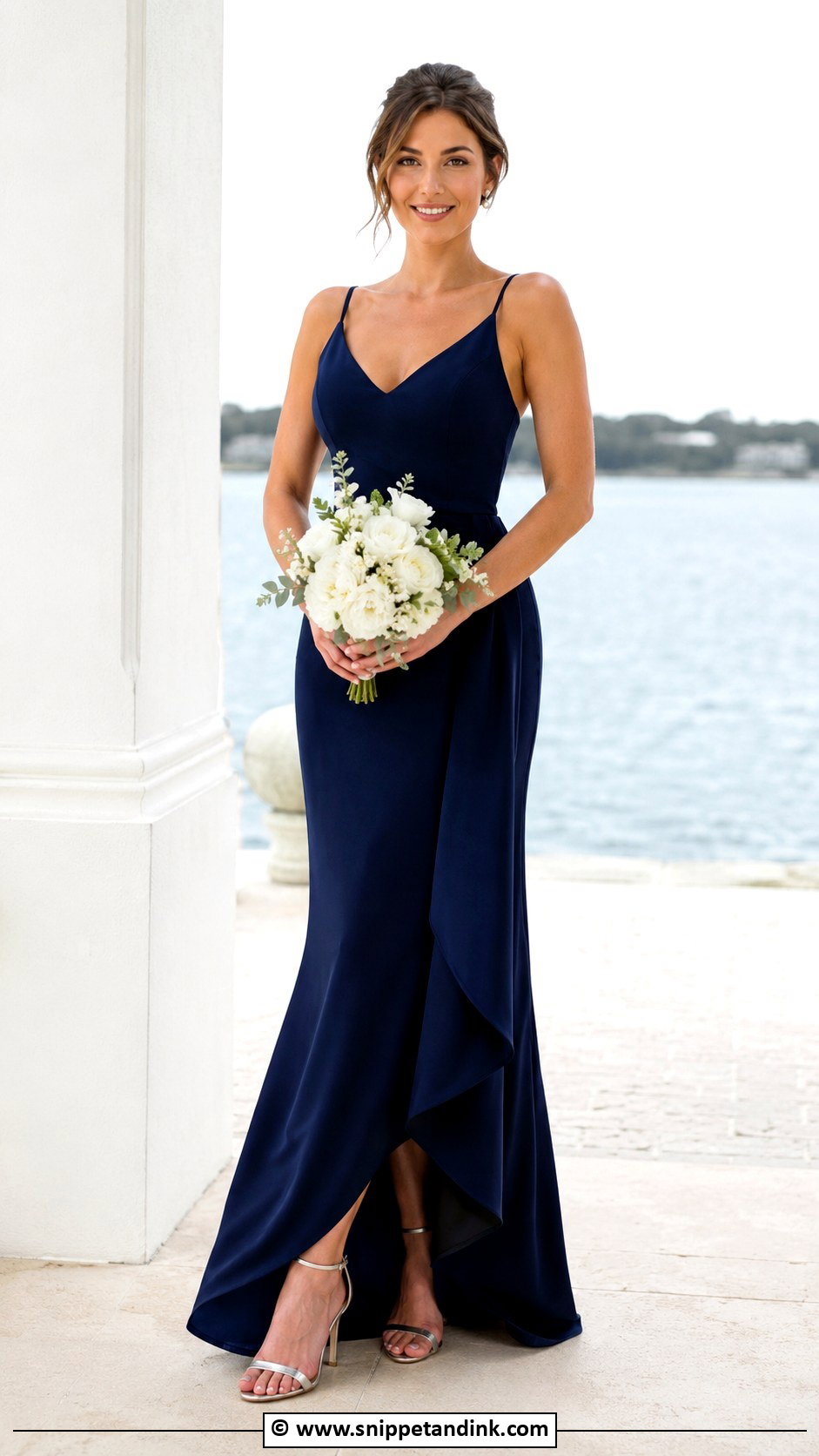 Navy Blue Bridal Party Dress - Snippet and Ink - 30 Bridal Party Dresses