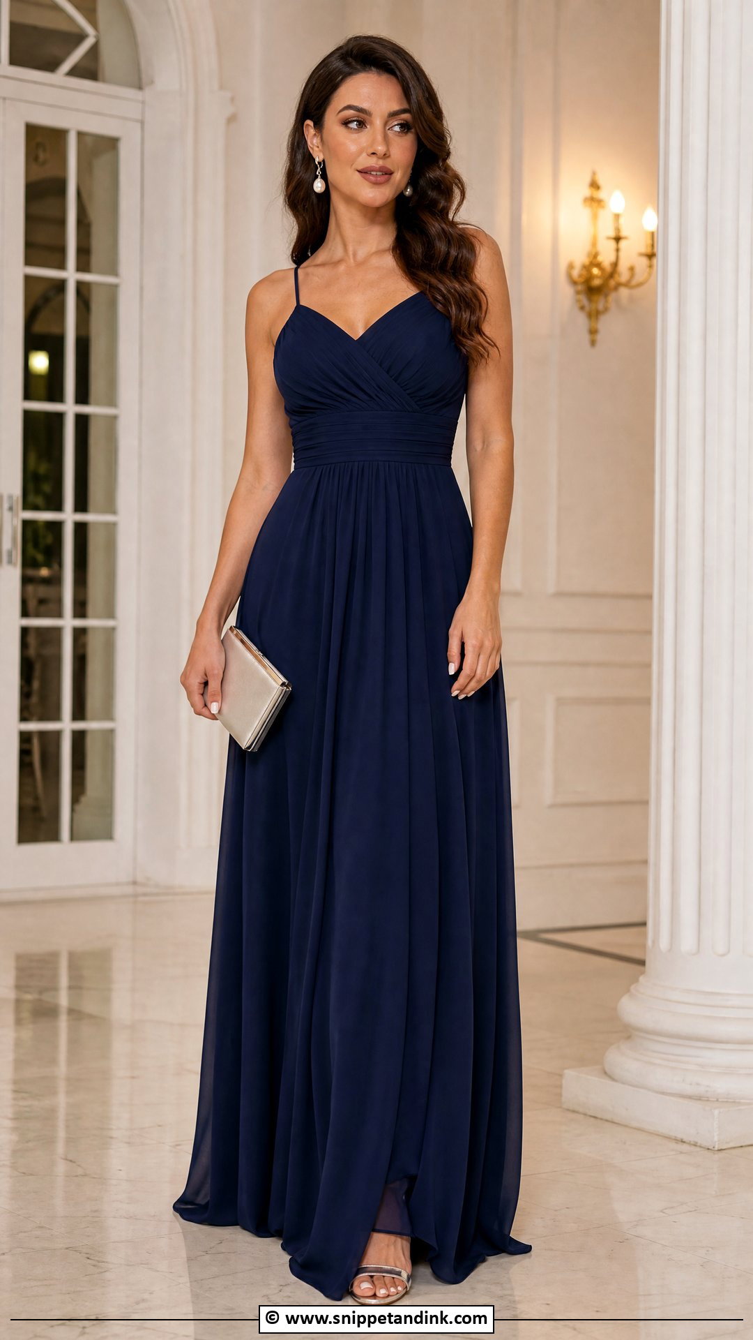 Navy Blue Bridesmaid Dress - Snippet and Ink - 30 Wedding Party Dresses