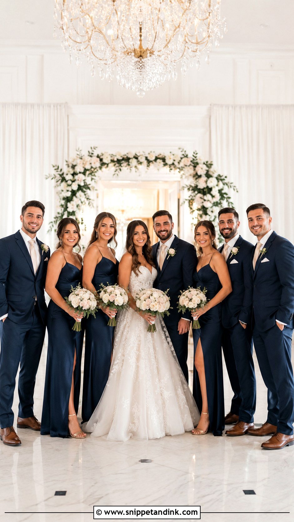 Navy Blue Coastal Bridal Party - Snippet and Ink - 25 Navy Blue Bridal Party Ideas