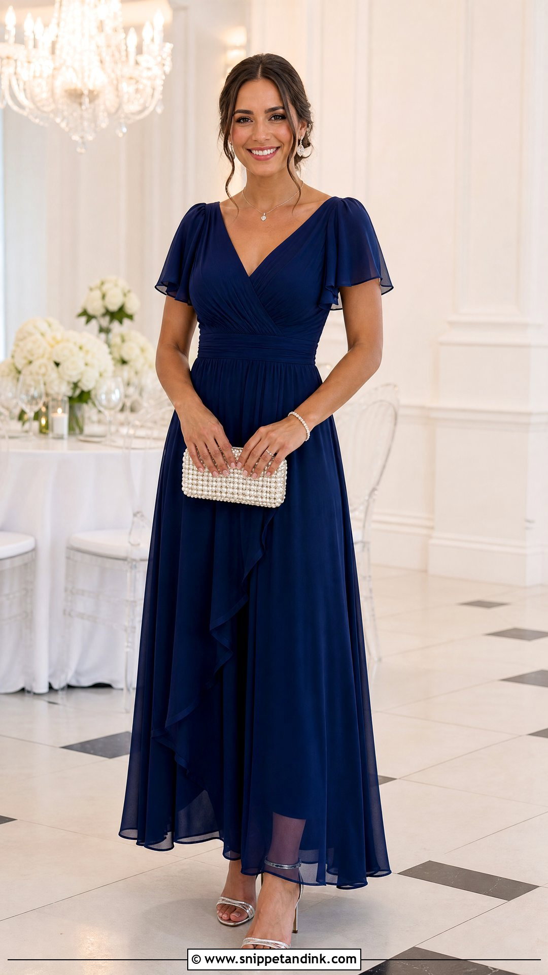 Navy Blue Dress Wedding Outfit - Snippet and Ink - 25 Clothes for Wedding Ideas