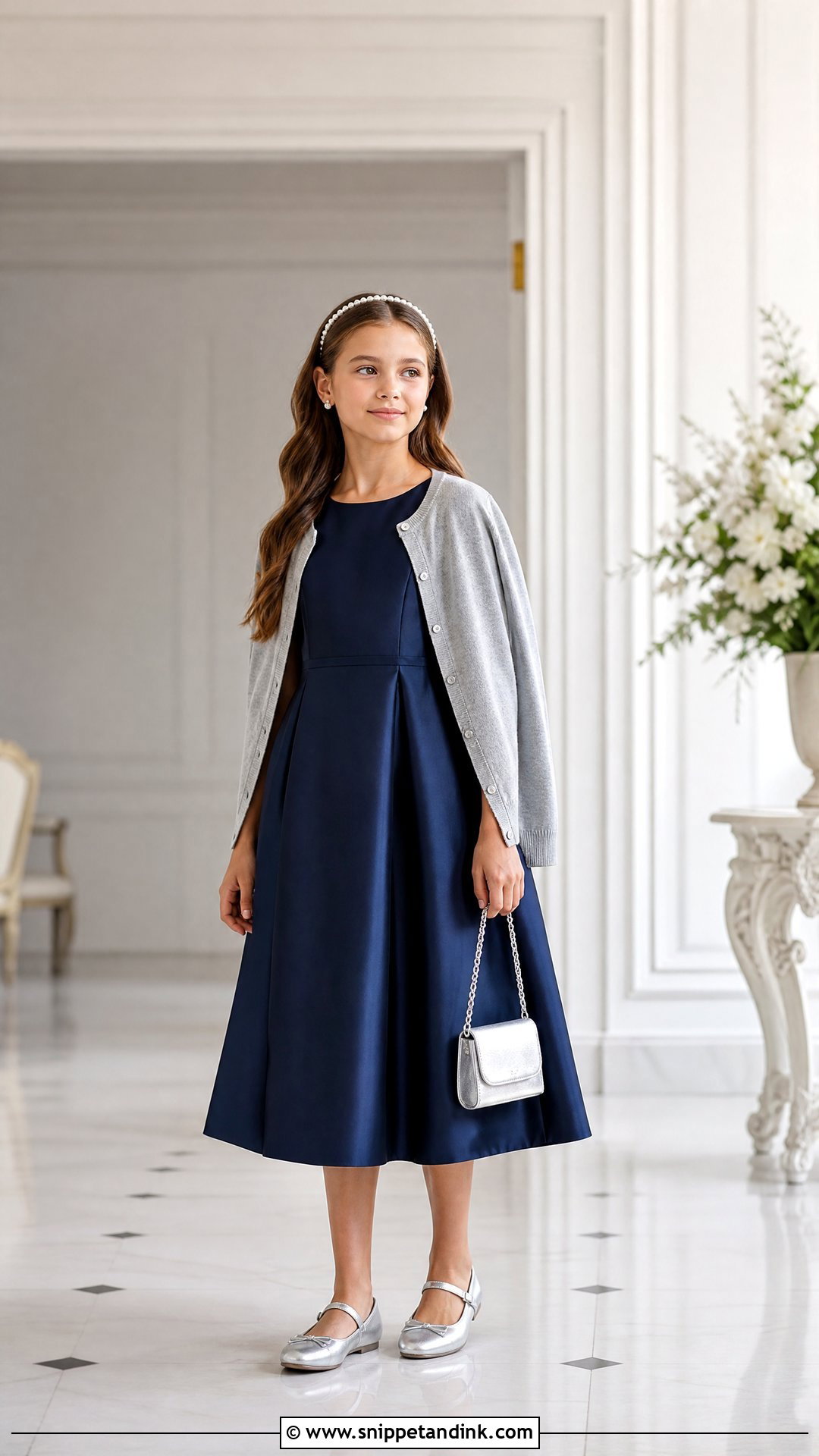 Navy Blue Satin Wedding Dress - Snippet and Ink - 20 Dress for Girls 10 12 Wedding Ideas