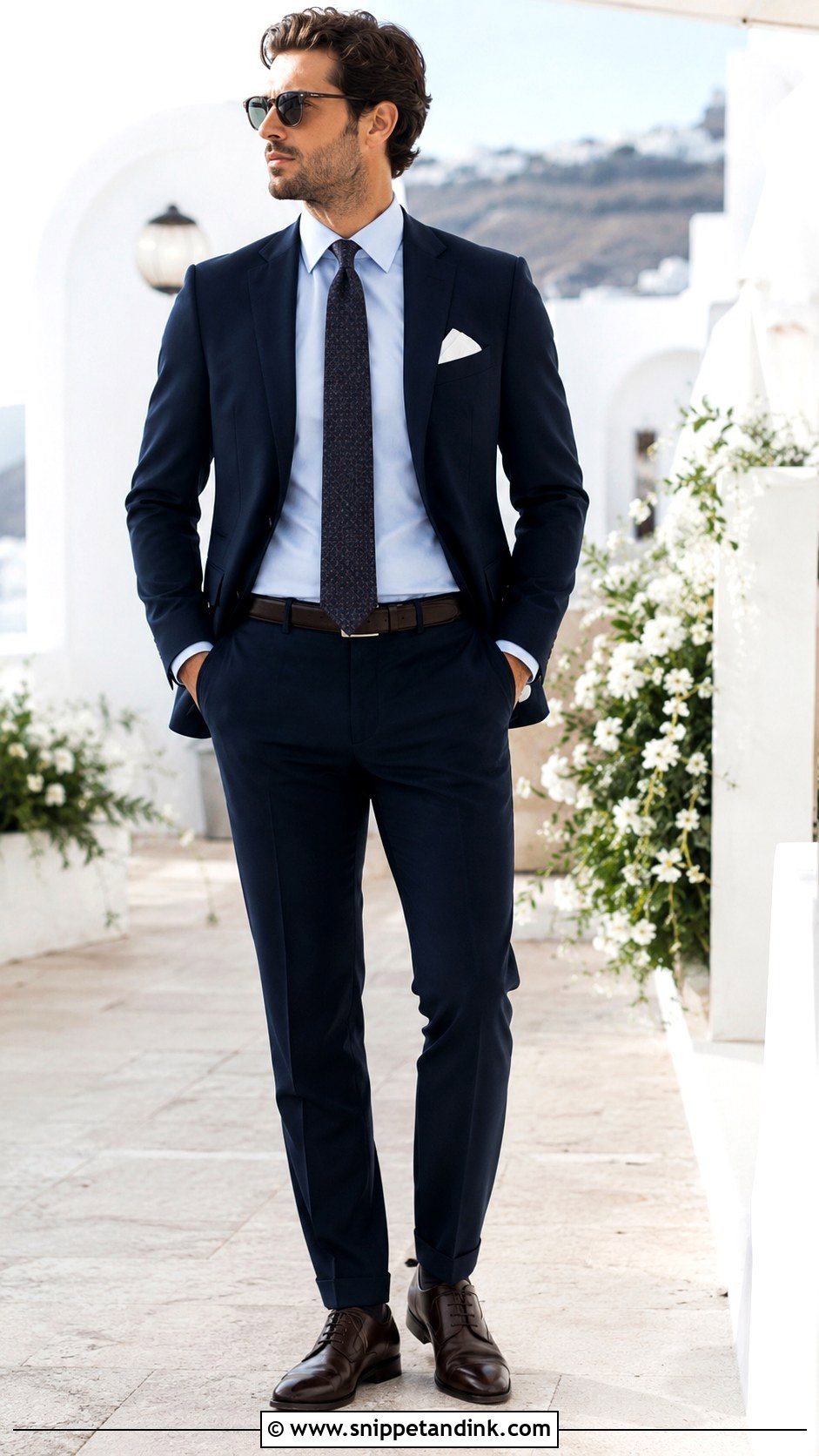Navy Blue Suit With Light Blue Shirt - Snippet and Ink - 30 Navy Blue Suit Wedding Ideas