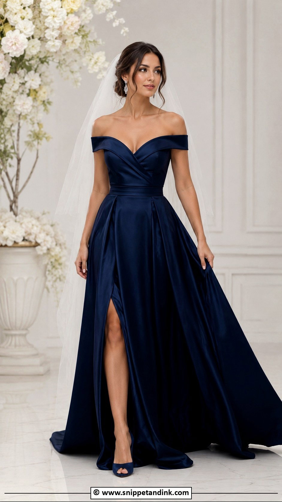 Navy Blue Wedding Dress - Snippet and Ink - 25 Non Traditional Wedding Dress Colors