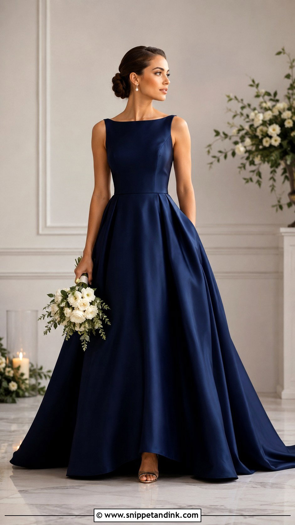 Navy Blue Wedding Dress - Snippet and Ink - 30 Non White Wedding Dress Ideas