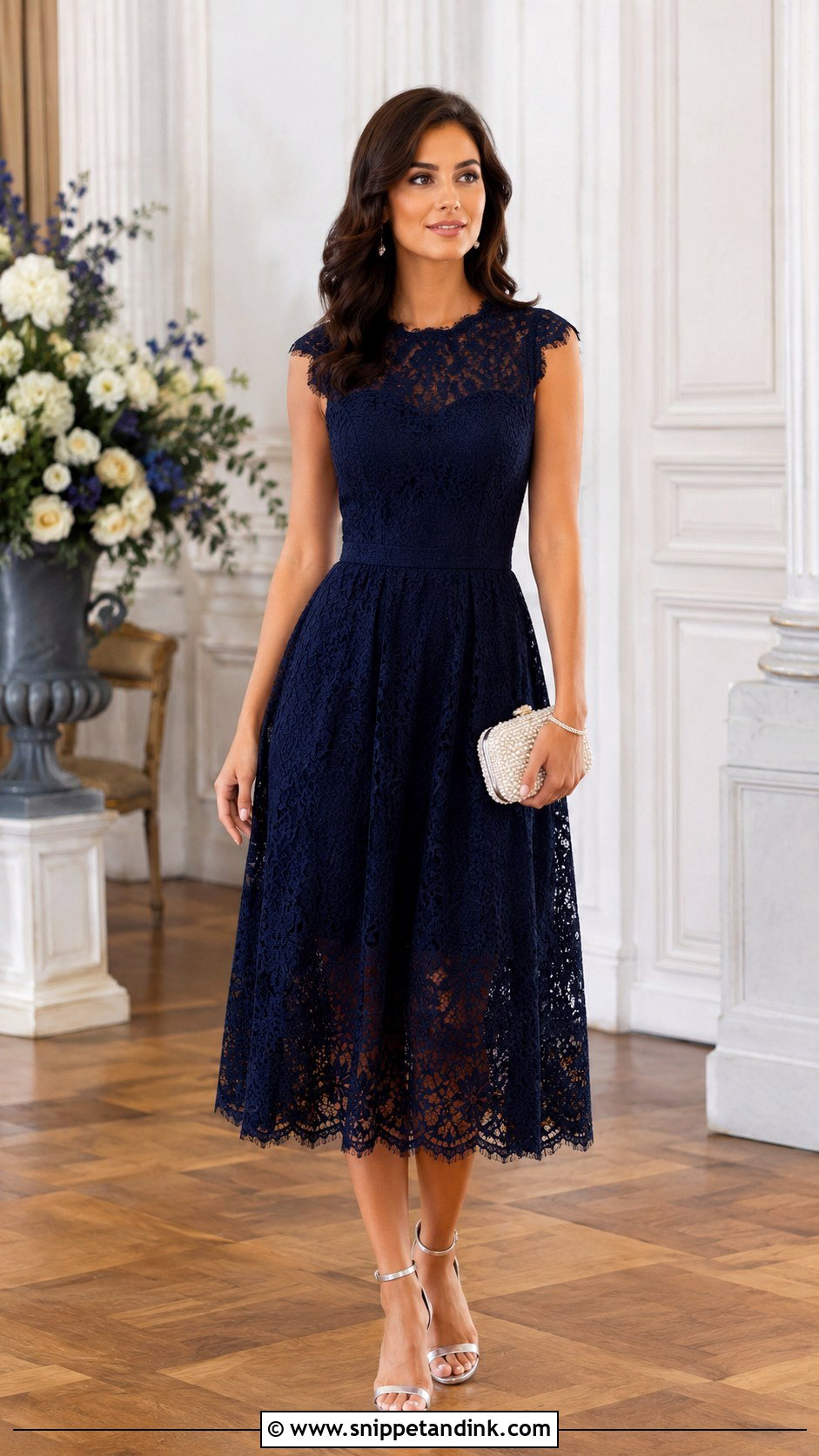 Navy Ceremony Dress - Snippet and Ink - 30 Ceremony Dress Ideas