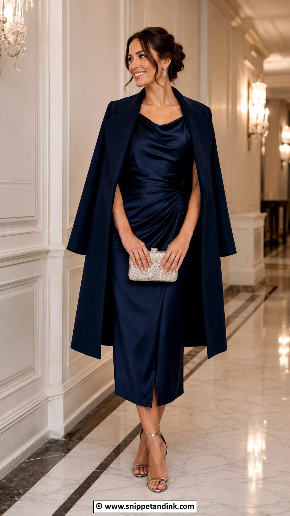 Navy Formal Dress Outfit - Snippet and Ink - 30 Award Ceremony Outfit Ideas
