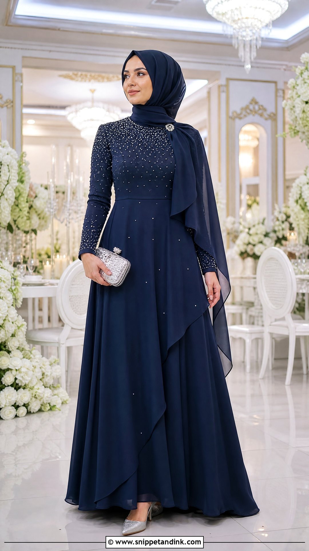 Navy Hijabi Princess Dress - Snippet and Ink - 20 Hijabi Princess Dress Ideas