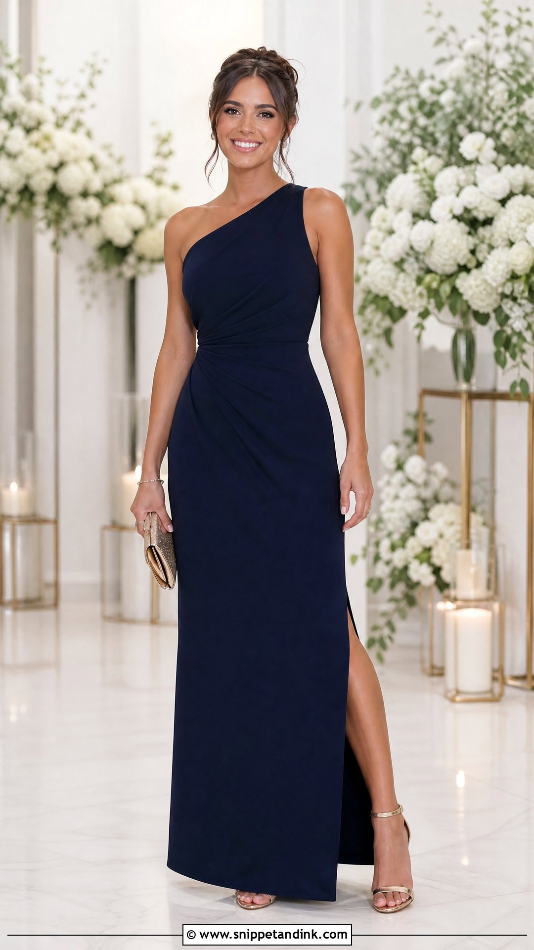 Navy Maid Of Honor Dress - Snippet and Ink - 25 Wedding Maid of Honor Dresses