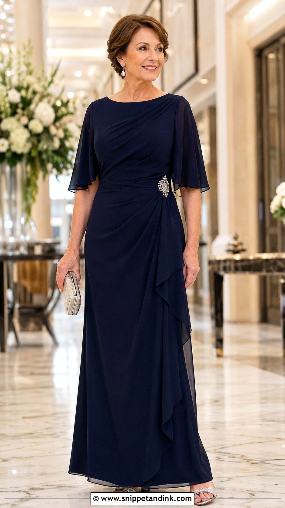 Navy Mother Of The Bride Gown - Snippet and Ink - 25 Brides Mom Ideas