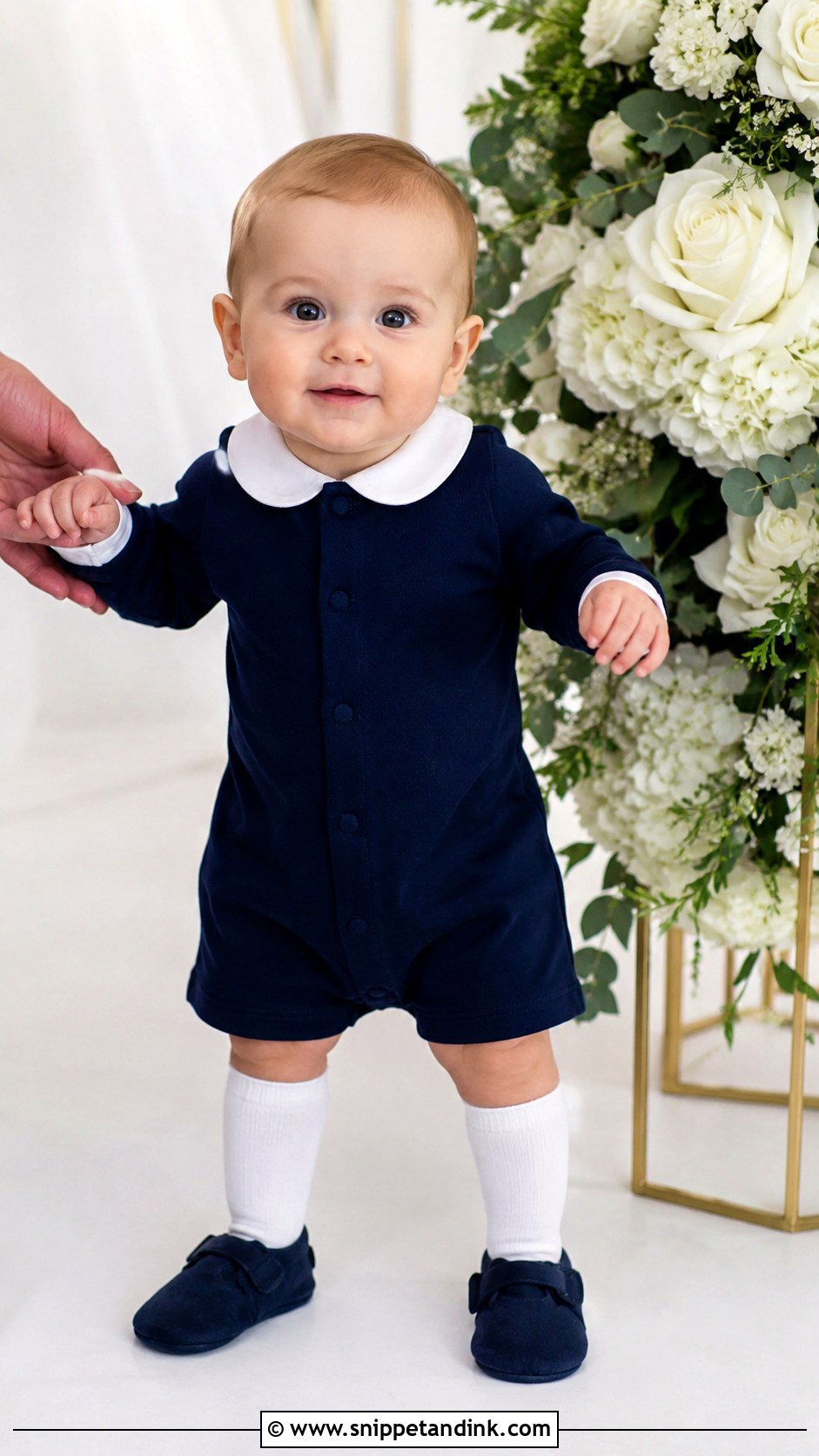 Navy Romper Ring Bearer Outfit - Snippet and Ink - 20 Navy Ring Bearer Outfit Ideas